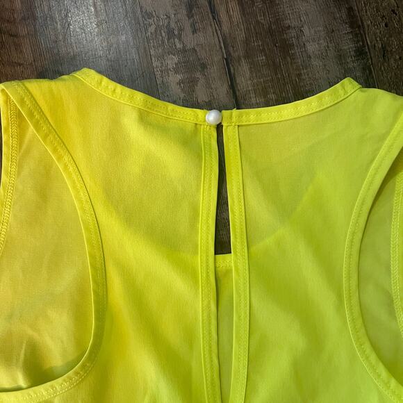 Z by Zella Neon Yellow Romper – Sleeveless – Size Large (10/12) - Picture 4 of 5